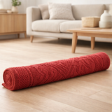 Tapis de bain uni Enzo Brique 54 x 64 en situation
