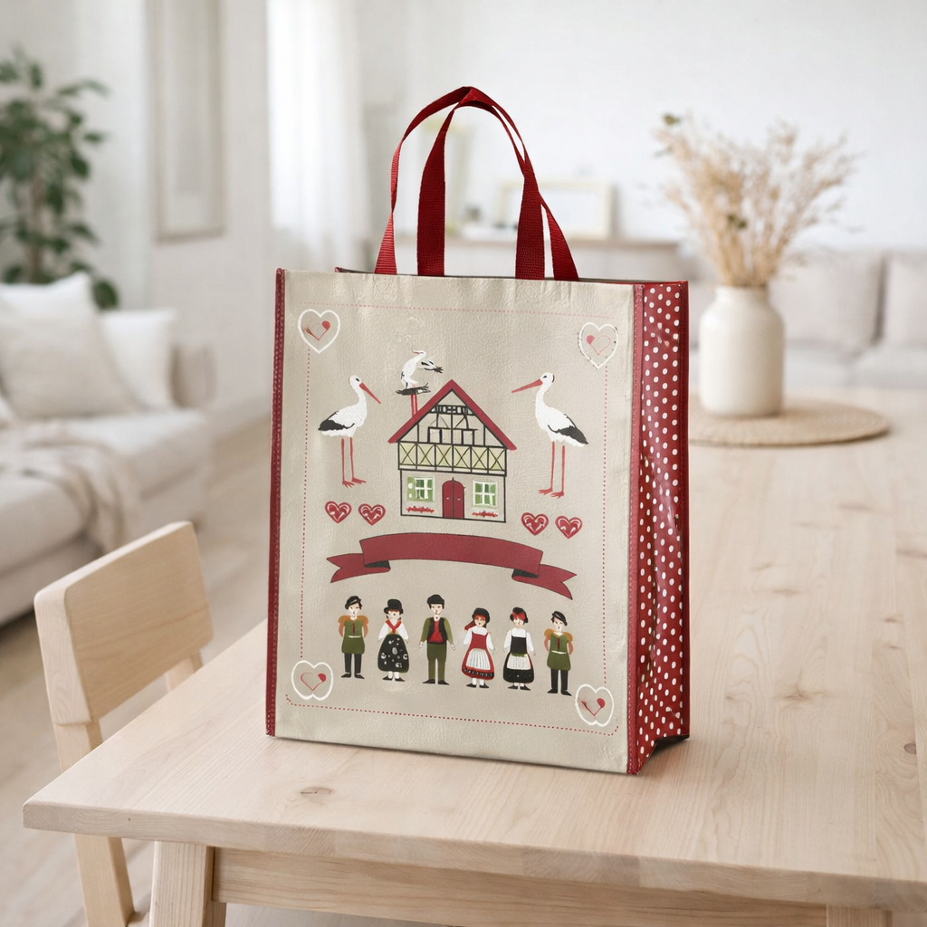 Sac Shopping Hisla Ficelle 40 x 35 x 14 en situation