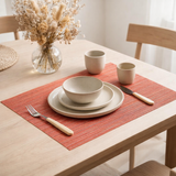 Set de table Manoka Corail 33 x 45 en situation