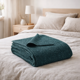 Jeté Stonewashed Tana Prusse 240 X 260 en situation