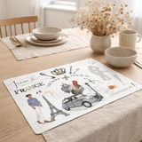 Set de table France Panorama Assortis 30 X 45 en situation