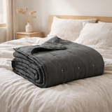 Jeté de lit stonewashed Zeff Tonnerre 180 x 260 en situation