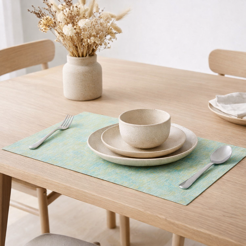 Set de Table Bubble Jade 33 X 45 en situation