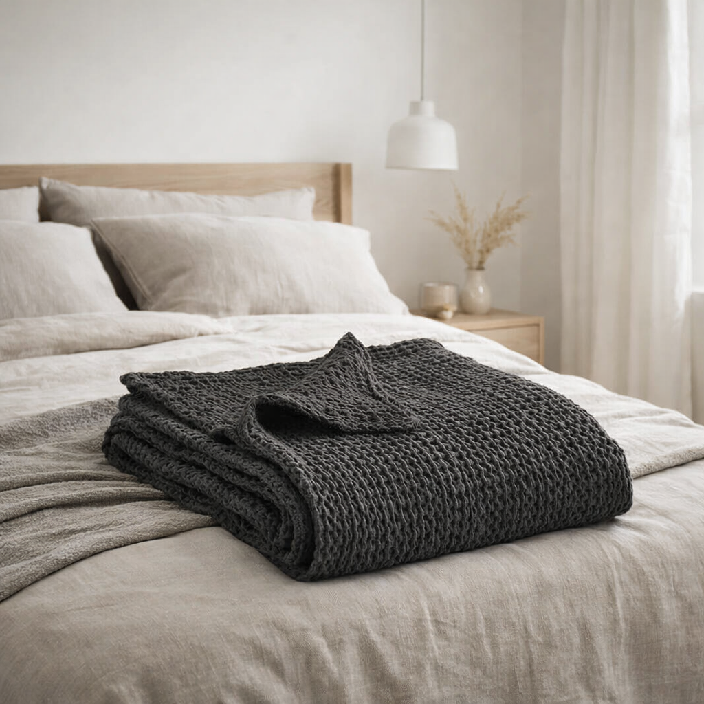 Jete Stonewashed Tana Carbone 180 X 260 en situation