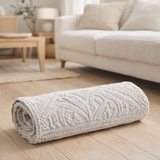 Tapis Enzo craie en situation