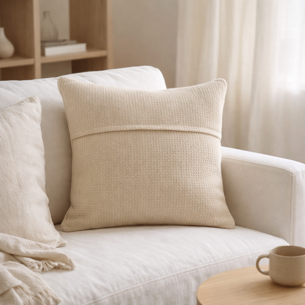 Coussin Maia Vert Vert de Gris 30 X 50 en situation