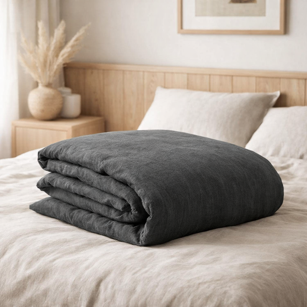 Housse de couette stonewashed Zeff Tonnerre 260 x 240 en situation