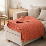 Jeté stonewashed Tana Marmelade 240 x 260 en situation