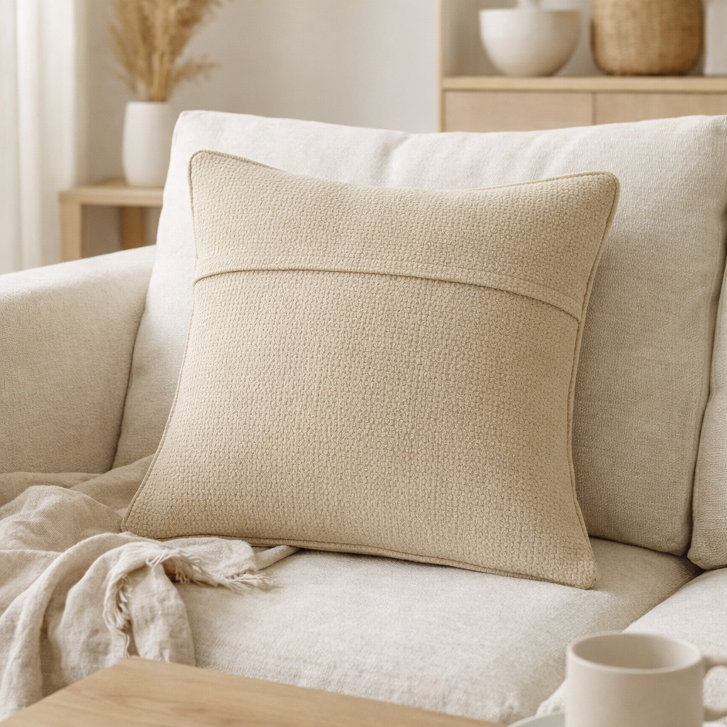 Coussin Maia Vert Vert de Gris 45 X 45 en situation