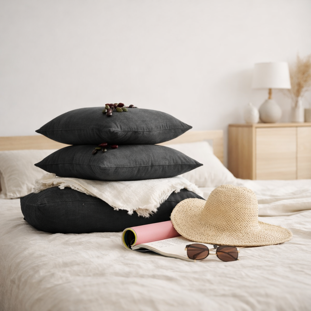 Coussin uni Zeff Tonnerre 40 x 65 en situation