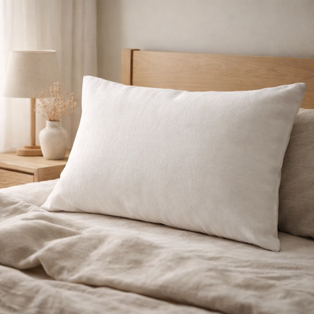 Taie d'oreiller Kala Blanc 50 x 75 en situation