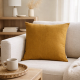 Coussin uni Zeff Bronze 45 x 45 en situation