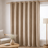 Rideau uni Elise Ficelle 140 X 280 en situation