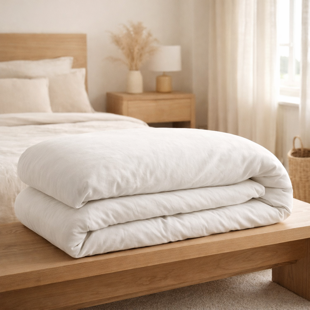 Housse de couette Kala Blanc 260 x 240 en situation