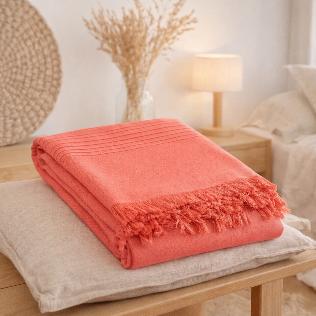 Drap hammam Cancun Malabar 90 x 180 en situation