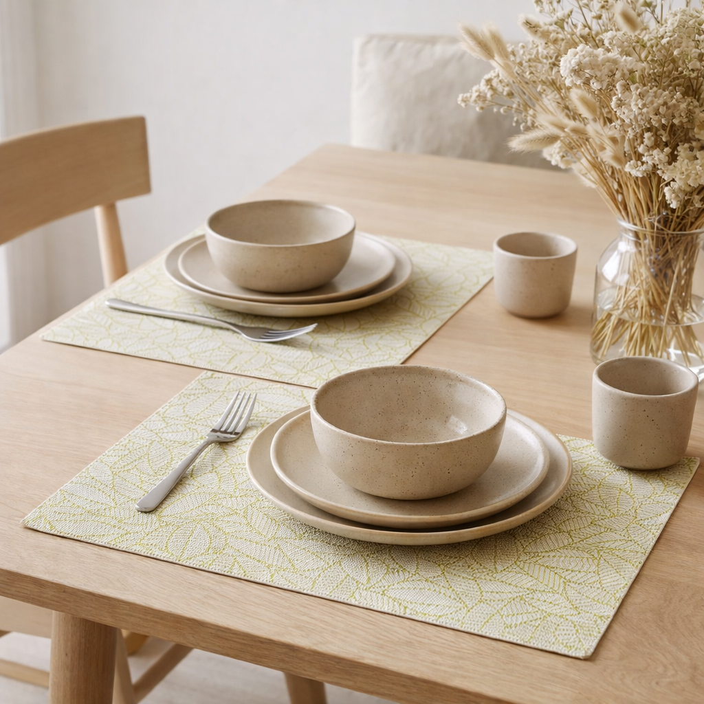 Set de table Gena Eucalyptus 33 x 45 en situation