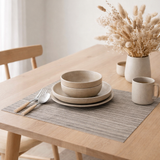 Set de table Manoka Platine 33 x 45 en situation