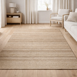 Tapis uni Jarod Naturel 200 x 300 en situation