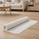 Tapis de bain uni Elly Neige 54 x 110 en situation
