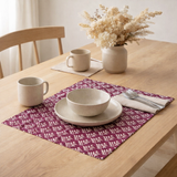 Set de table enduit Pompei Orchidée 33 x 48 en situation