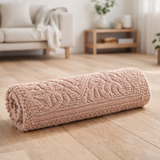 Tapis de bain uni Enzo Aubepine 54 x 64 en situation