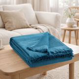 Drap hammam Cancun Acier 90 x 180 en situation