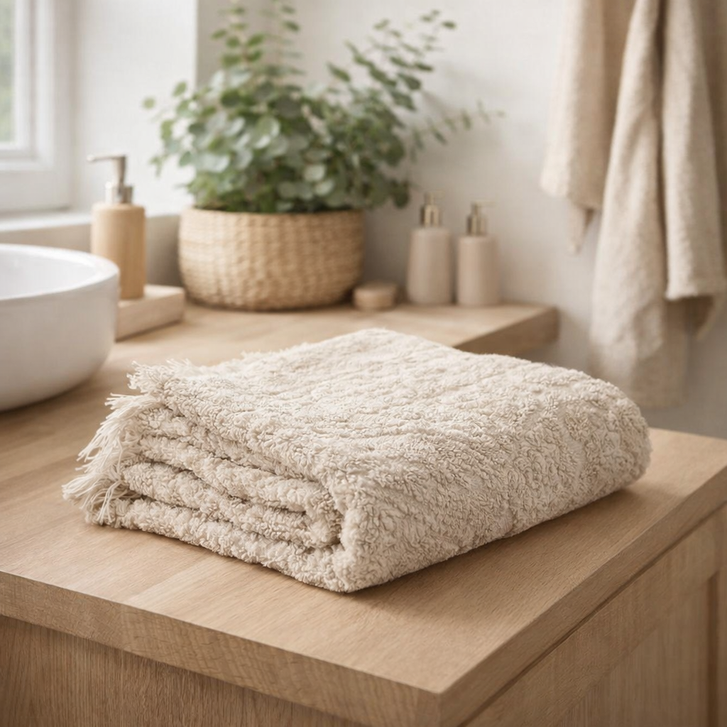Drap de bain Zoé Lin en situation