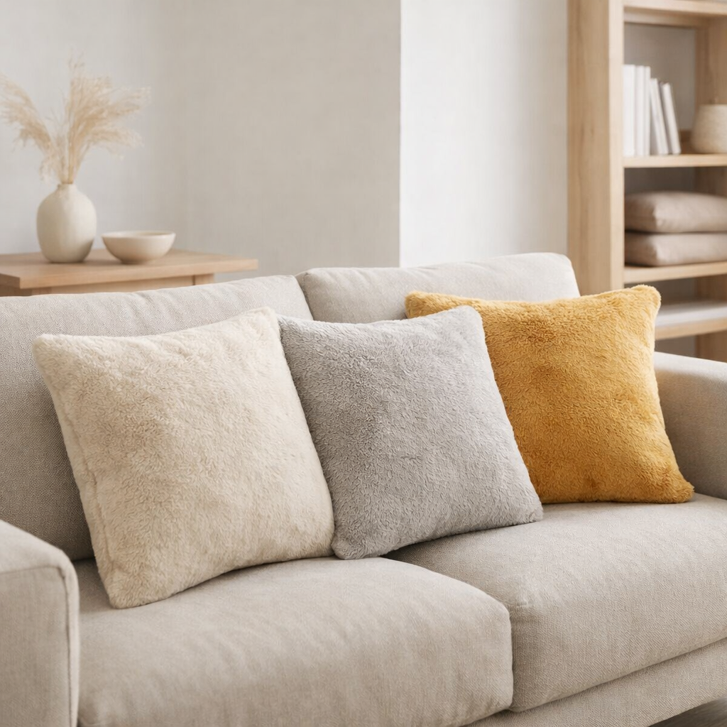 Coussin Tender Rubis 50 X 50 en situation