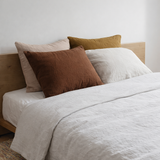 Taie d'oreiller stonewashed Zeff Bronze 65 x 65 en situation