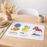 Set de table Shadoks 3 devises 30 x 45 en situation