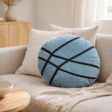 Coussin Fara brodé Quartz Diamètre 50 en situation