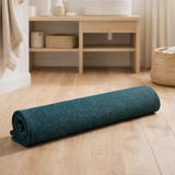 Tapis de bain uni Etia Prusse 54 x 110 en situation