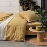 Housse de couette Linco Blush 260 x 240 bouteille 40 cm en situation