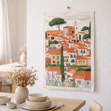 Torchon Village Provence Ecru 48 x 72 en situation