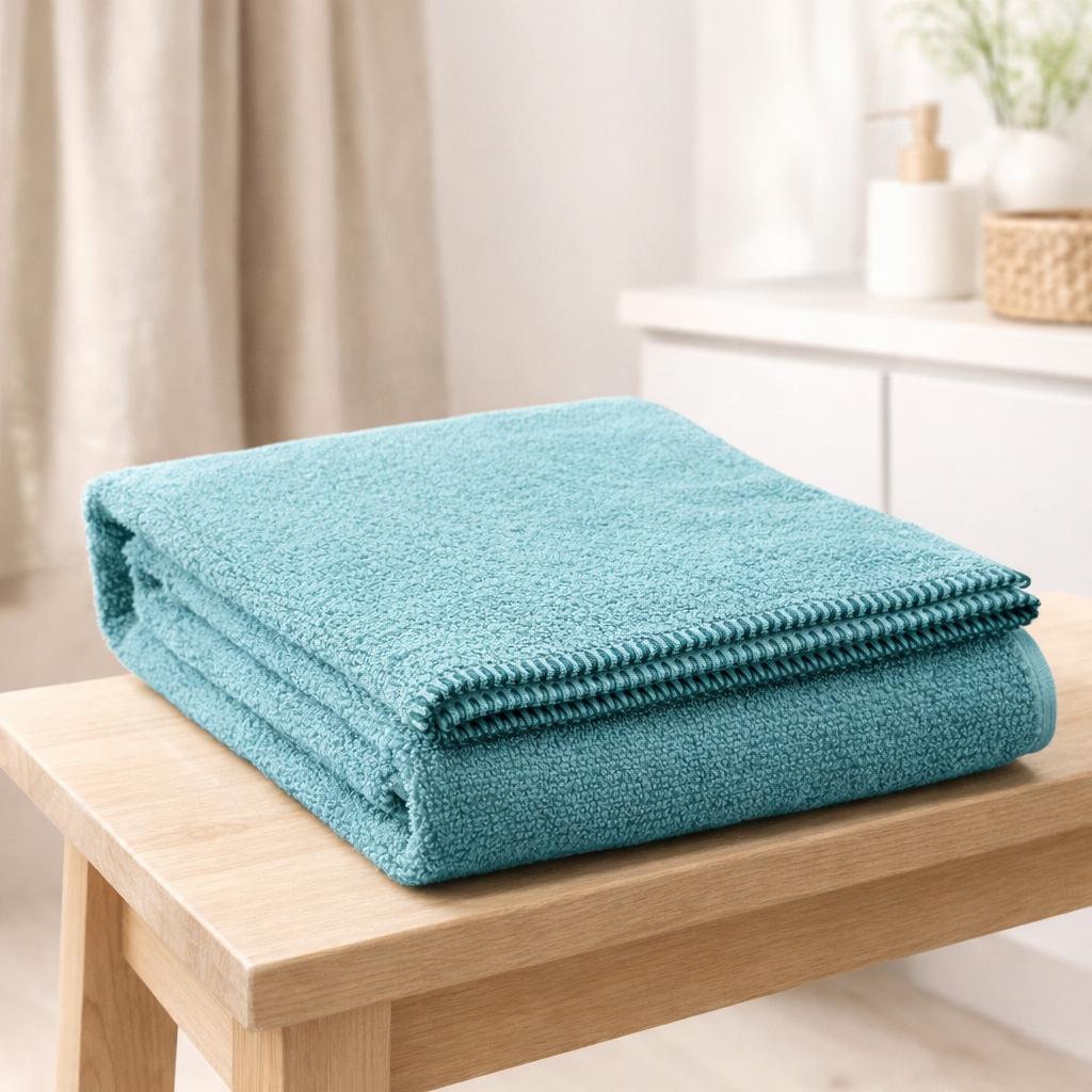 Drap de bain Bora Quartz 90 x 150 en situation