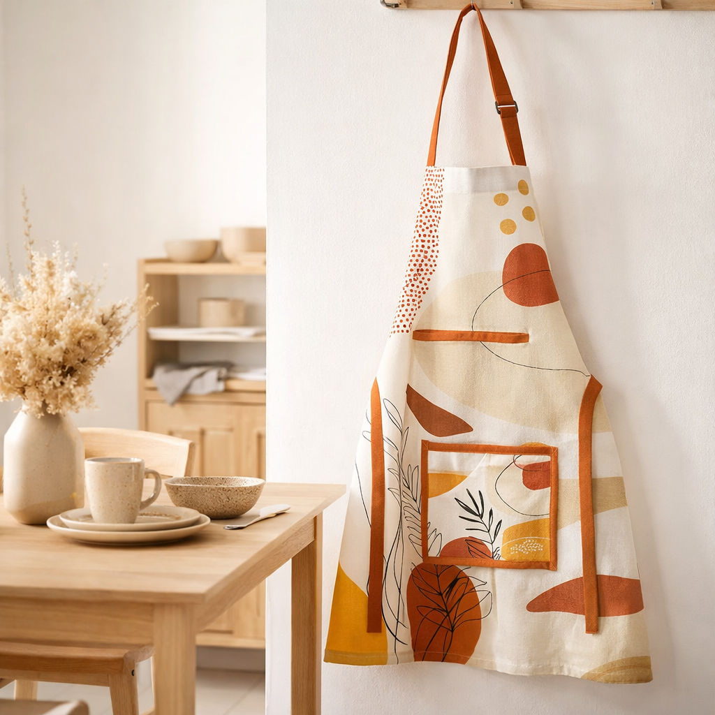 Tablier de cuisine Legno Multico 72 x 85 en situation