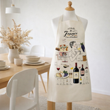 Grand Tablier de cuisine Crus d'excellence Ecru 72 x 96 en situation