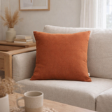 Coussin uni Zeff Rooibos 45 x 45 en situation