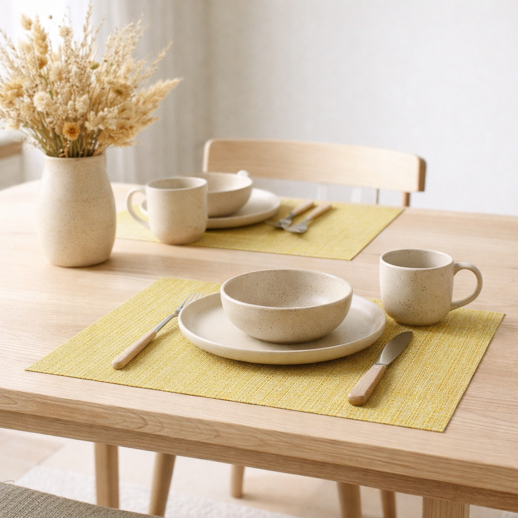 Set de table canna Soleil 33 x 45 en situation
