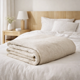 Housse de couette Stonewashed Zeff Naturel 260 x 240 en situation