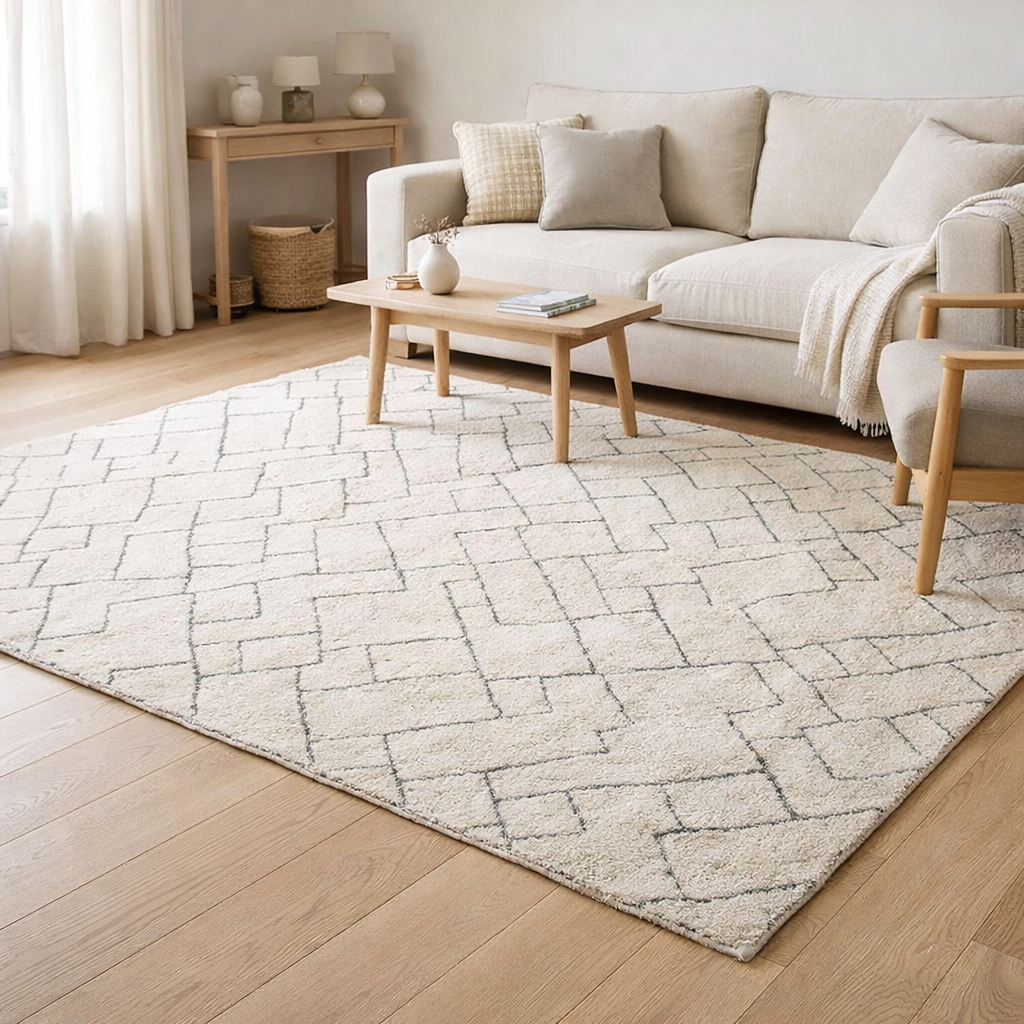 Tapis Aspen Naturel 200 x 290 en situation