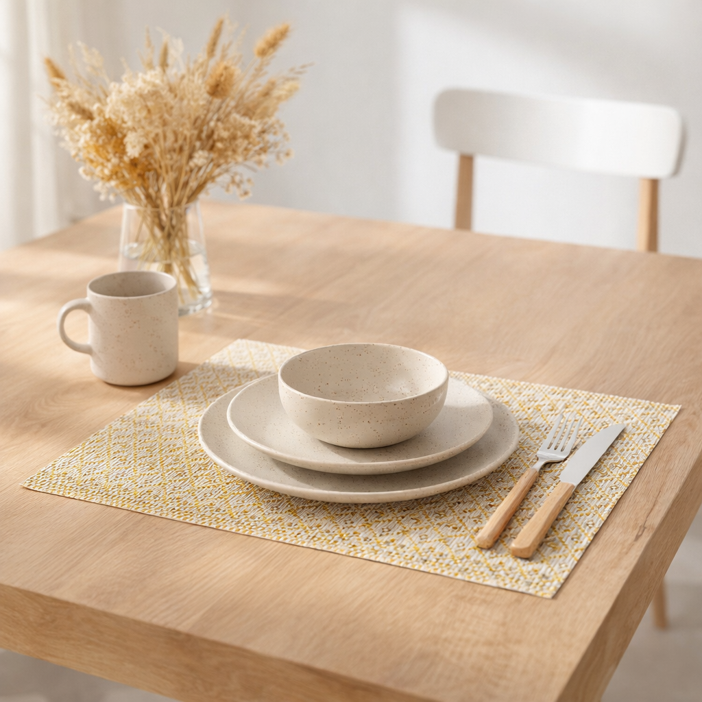 Set de table Panama Curry 33 x 45 en situation