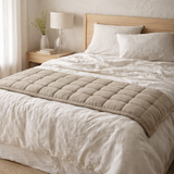 Chemin de Lit Uni Elise Ficelle 90 X 240 en situation
