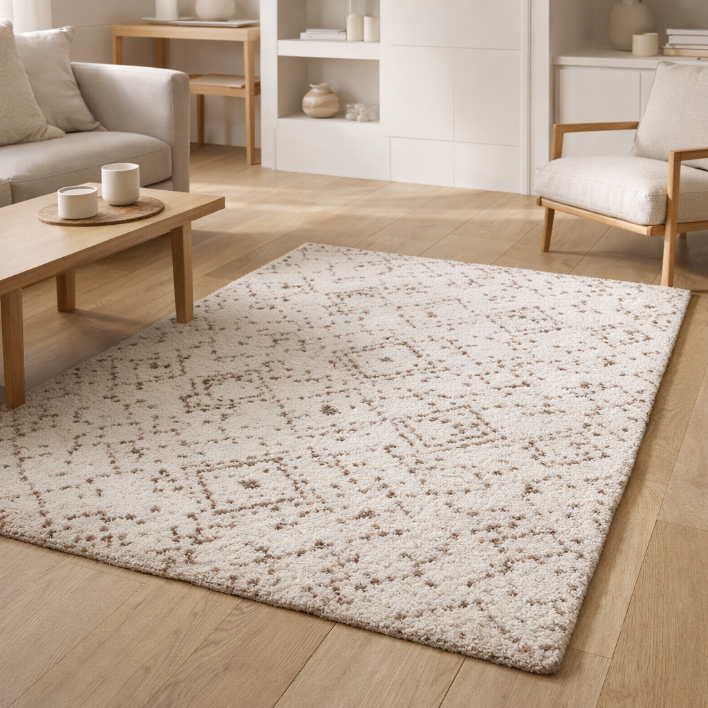 Tapis Albane Neige 120 x 170 en situation