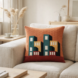 Coussin brodé Suri Multico 45 x 45 en situation