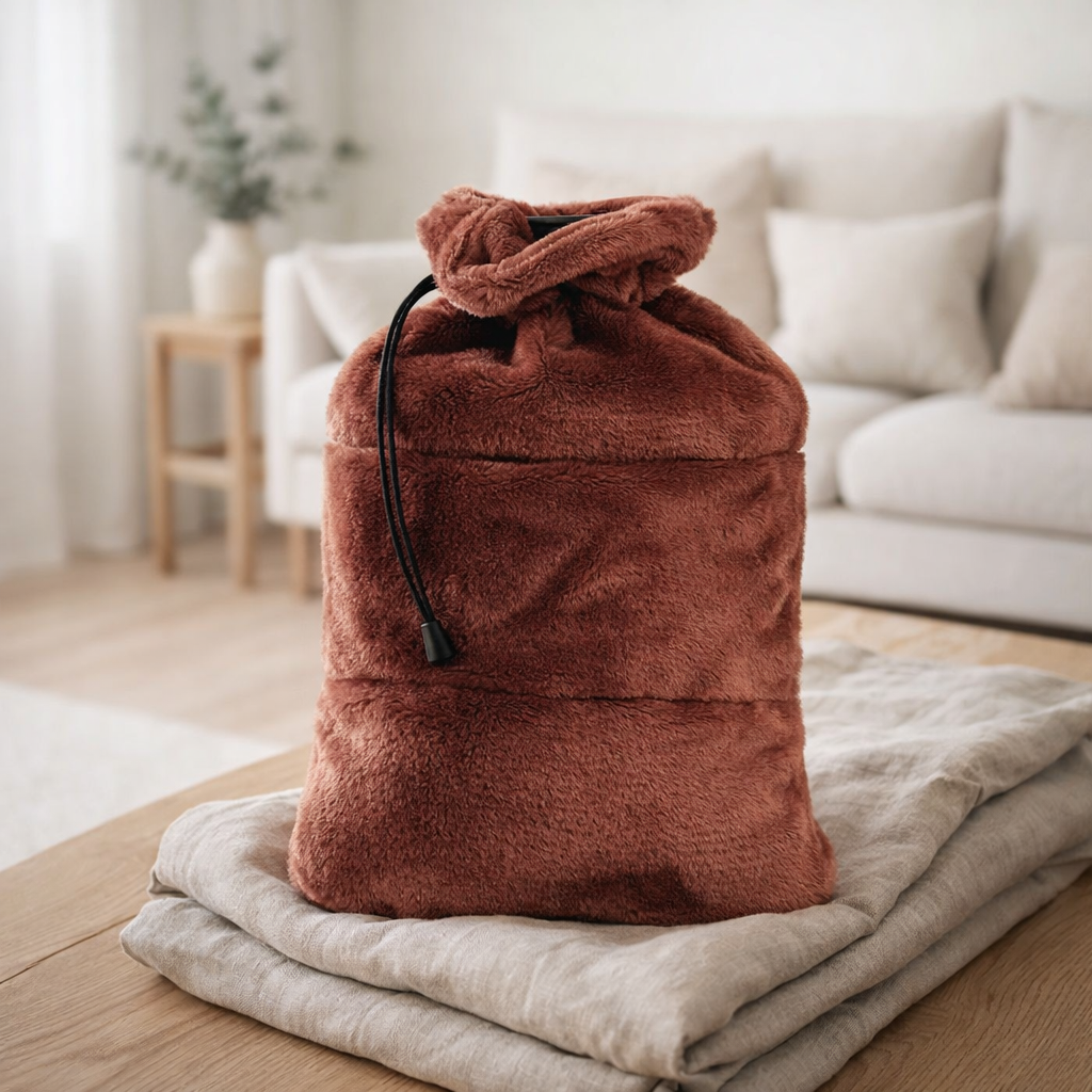 Bouillotte Tender Géranium 23 x 33 en situation