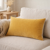 Coussin uni Elise Mais 40 x 65 en situation