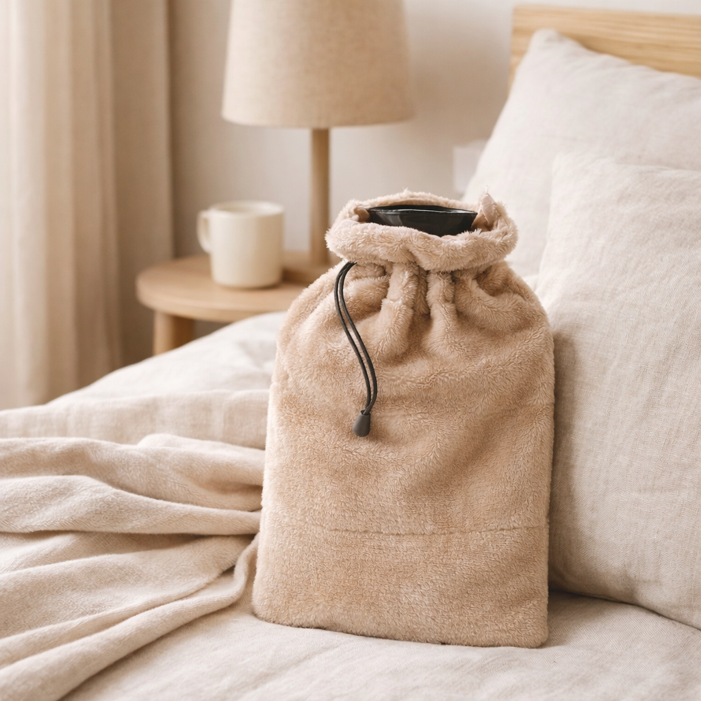 Bouillotte Tender Grège 23 x 33 en situation