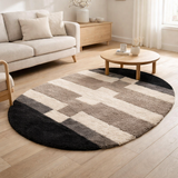 Tapis Cristina forme ovale Naturel 160 x 230 en situation