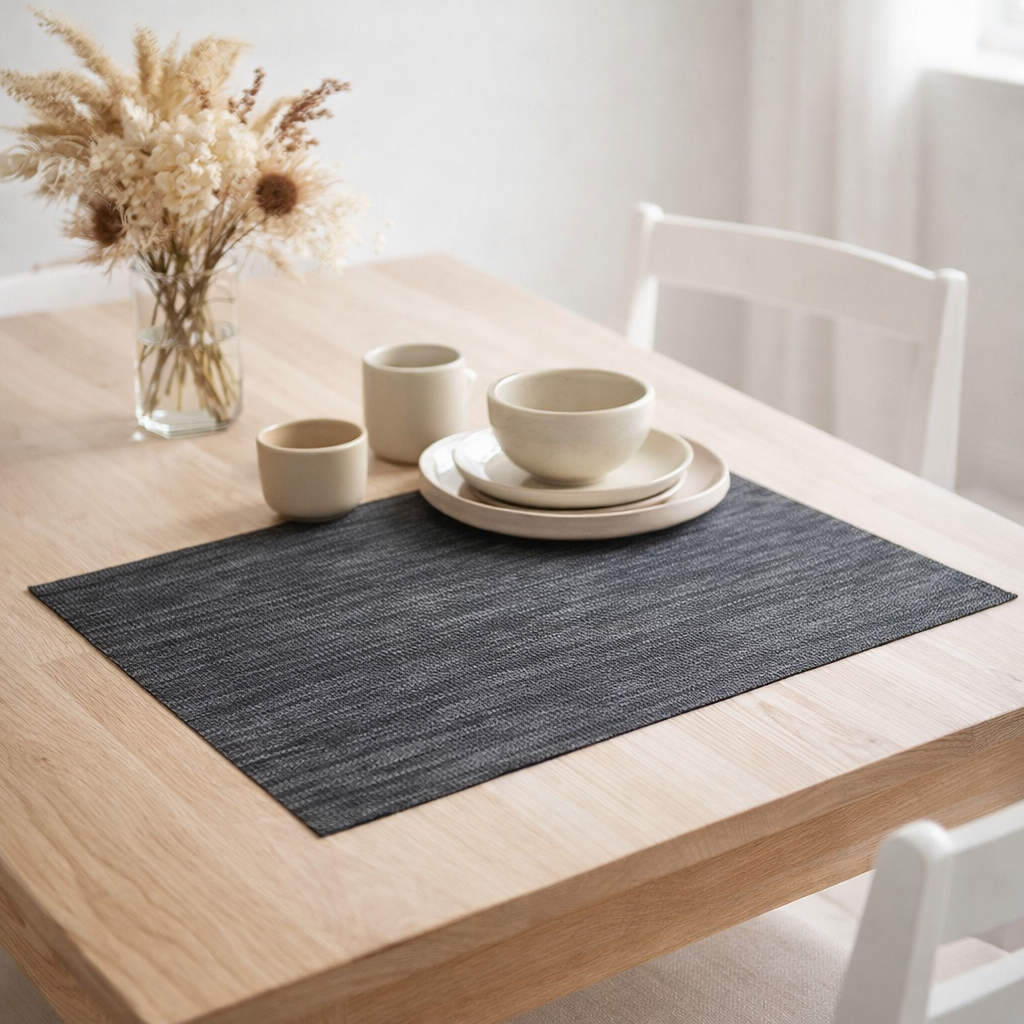 Set de table Pan Noir 33 x 45 en situation